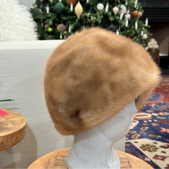 Mint Canadian Pastel Mink Fur Hat Cap Women Woman - Picture 9 of 12